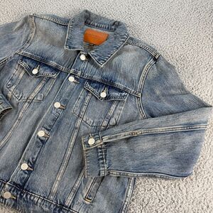 Lucky Brand The Tomboy Trucker Denim Jean Jacket Women's Size XL Button Pocket